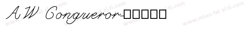 AW Congueror字体转换